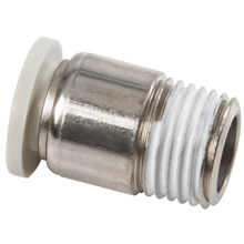 White Push in Fittings Internal Hexagon Male Straight Connector