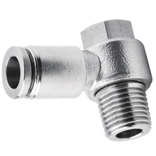 Stainless Steel Push to Connect Fittings Male Banjo Elbow