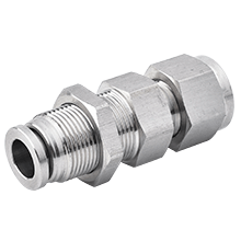Bulkhead Union Straight Stainless Steel Transition Fittings