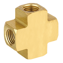 SCFC Female Pipe Cross Brass Pipe Fittings