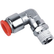 Swivel Male Elbow Brass Push to Connect Fitting with Plastic Release Button