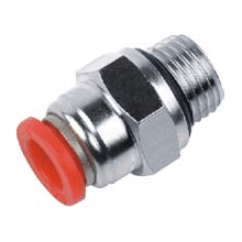 Male Straight Connector Brass Push to Connect Fitting with Plastic Release Button