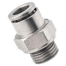 G, BSP, BSPP Thread Brass Push to Connect Fittings with O-ring Male Straight Connector