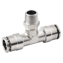 Brass Push to Connect Fittings Male Branch Tee