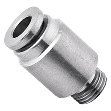 BSPP, G Thread Stainless Steel Hexagon Socket Head Male Straight Connector