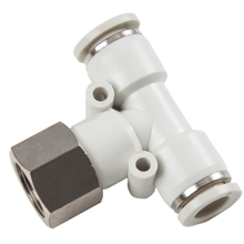 G, BSP, BSPP Thread White Push in Fittings Female Branch Tee