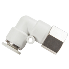 G, BSP, BSPP Thread White Push in Fittings Female Elbow Swivel