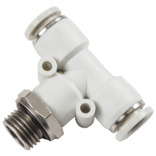 G, BSP, BSPP Thread White Push in Fittings with O-ring Male Branch Tee Swivel