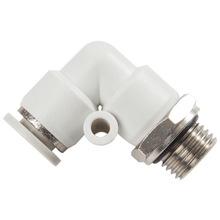G, BSP, BSPP Thread White Push in Fittings with O-ring Male Elbow Swivel