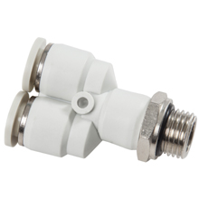 G, BSP, BSPP Thread White Push in Fittings with O-ring Male Y