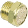 BSLM N01 | 1/8 NPT Flat Sintered Brass Breather Vent