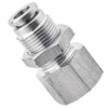 Bulkhead Female Adapter 6mm  Tubing, R, BSPT 1/4 Stainless Steel Push in Fitting