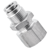 Bulkhead Hex Female Connector 10mm Tubing, R, BSPT 1/2 Stainless Steel One Touch Fitting
