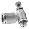 Flow Control Valve 1/2" Tubing, BSPP, G 3/8 Stainless Steel Push to Connect Fitting