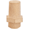 BSLE M10 x 1 Conical Sintered Bronze Silencer with Hexagonal Head