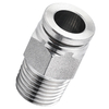 Male Straight 14mm Tubing x R, BSPT 1/2 Inox Push in Fitting