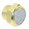 BSSM 06 | R, PT, BSPT 3/4 Sintered Stainless Steel Breather Vent with Brass Base