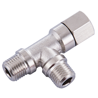 M10X1.0 Brass Pipe Fitting Male to Female Run Tee