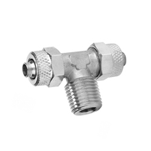 Male Branch Tee Nickel Plated Brass Rapid Fittings