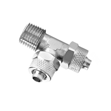 Male Run Tee Nickel Plated Brass Rapid Fittings