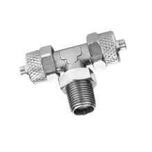 Swivel Male Branch Tee Nickel Plated Brass Rapid Fittings