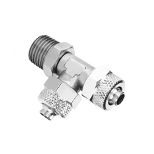 Swivel Male Run Tee Nickel Plated Brass Rapid Fittings