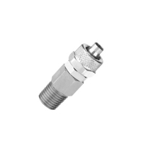 Swivel Male Straight Connector Nickel Plated Brass Rapid Fittings