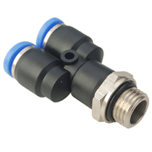 PX-G BSPP, G Thread Male Y One Touch Tube Fitting with O-ring