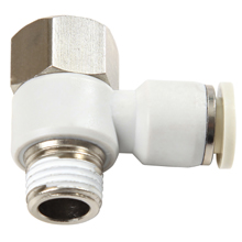 White Push in Fittings Female Banjo Elbow