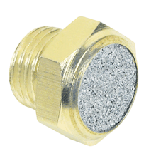 BSSM N08 | 1 NPT Sintered Stainless Steel Screen Breather Vent with Brass Base