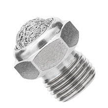 SSLV G02 | G, BSP, BSPP 1/4 Stainless Steel Screen Breather Vent with Wire Net