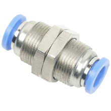 Inline Bulkhead Union 14mm Tubing Push in Fitting