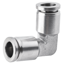 Union Elbow Connector 3/8" Tubing Stainless Steel Push in Fitting